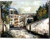 Street In Montmarte Fine Art Print