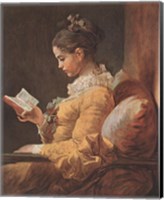 Girl Reading Fine Art Print