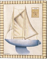 Blue Sailboat Fine Art Print
