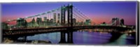 Manhattan Bridge and Skyline Fine Art Print