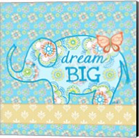Blue Elephant I - Dream Big Fine Art Print