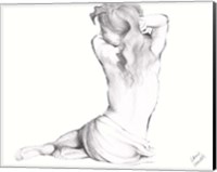 Waking Woman On White II Fine Art Print