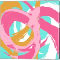 Pink Circular Strokes II Fine Art Print