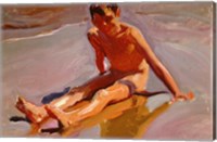Boy on the Beach Fine Art Print