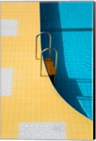 High angle view of a swimming pool ladder, Banderas Bay, Puerto Vallarta, Jalisco, Mexico Fine Art Print