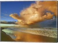 Sunset On The Ocean, New South Wales, Australia Fine Art Print