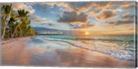 Beach in Maui, Hawaii, at sunset Fine Art Print