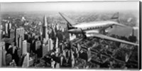 DC-4 over Manhattan, NYC Fine Art Print