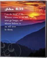 John 6:35 I am the Bread of Life (Hills) Fine Art Print