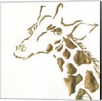 Gilded Giraffe Fine Art Print