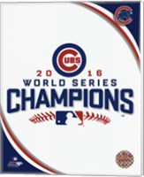Chicago Cubs 2016 World Series Champions Logo Fine Art Print