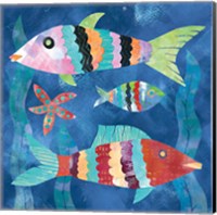 Boho Reef Fish I Fine Art Print