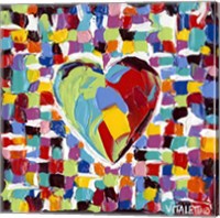 Mosaic Heart I Fine Art Print