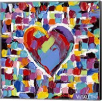 Mosaic Heart II Fine Art Print