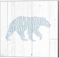 Bear Shiplap Fine Art Print