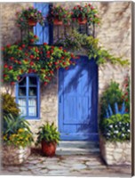Provence Blue Door Fine Art Print