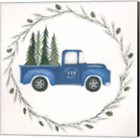 Old Blue Truck Fine Art Print