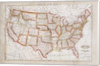 Map of USA Fine Art Print