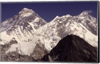 Mt. Everest seen from Gokyo Valley, Sagarnatha National Park, Nepal. Fine Art Print