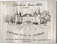 Chateau Chambort on Wood Fine Art Print