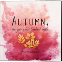 Autumn, the Year's Last Loveliest Smile II Fine Art Print