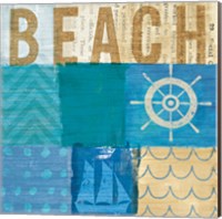 Beachscape Collage IV Fine Art Print