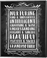 Grandma - Chalkboard Fine Art Print