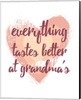 Everything Tastes Better at Grandma's - White Fine Art Print