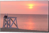 Massachusetts, Nantucket, Jetties Beach Lifeguard Fine Art Print