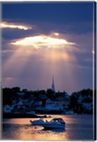 The North Church Rises Above Portsmouth, Piscataqua River, New Hampshire Fine Art Print