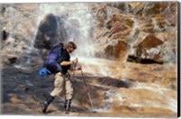 Backpacking in White Mountain National Forest, Base of Arethusa Falls, New Hampshire Fine Art Print