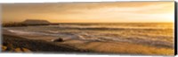 Surf on beach at dusk, Playa Waikiki, Miraflores District, Lima, Peru Fine Art Print