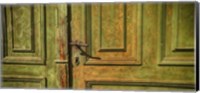 Closed Door of a House,  Transylvania, Romania Fine Art Print