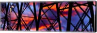 Trestles of a Railway Bridge at Sunset, Gaviota State Park, California Fine Art Print