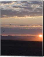 Hot Air Balloons at Dusk, Namib-Naukluft National Park, Namibia Fine Art Print