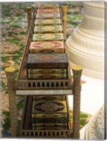 Korans at Sheikh Zayed Bin Sultan Al Nahyan Grand Mosque, Abu Dhabi Fine Art Print