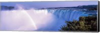 Horseshoe Falls with Rainbow, Niagara Falls, Ontario, Canada Fine Art Print