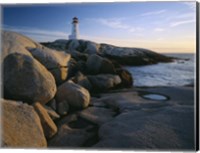 Peggys Cove Lighthouse, Nova Scotia, Canada Fine Art Print