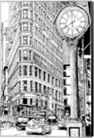 B&W City Scene VII Fine Art Print