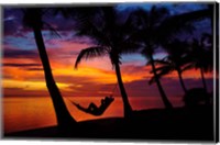 Hammock, Travel, Coral Coast, Viti Levu, Fiji Fine Art Print