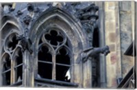 Castle Window and Gargoyle, Prague, Czech Republic Fine Art Print