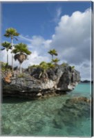 Fiji, Southern Lau Group, Island of Fulanga. Scenic lagoon located inside volcanic caldera. Fine Art Print