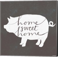 Home Sweet Home Pig Fine Art Print