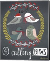 4 Calling Birds Fine Art Print