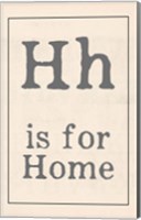 H is for Home Fine Art Print