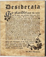 Old English Desiderata Fine Art Print