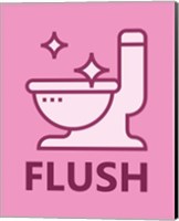 Girl's Bathroom Task-Flush Fine Art Print