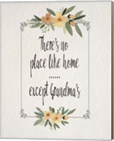 There's No Place Like Home Except Grandma's Yellow Flowers Fine Art Print