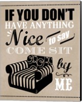 Come Sit by Me Fine Art Print