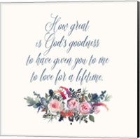How Great is God's Goodness Fine Art Print